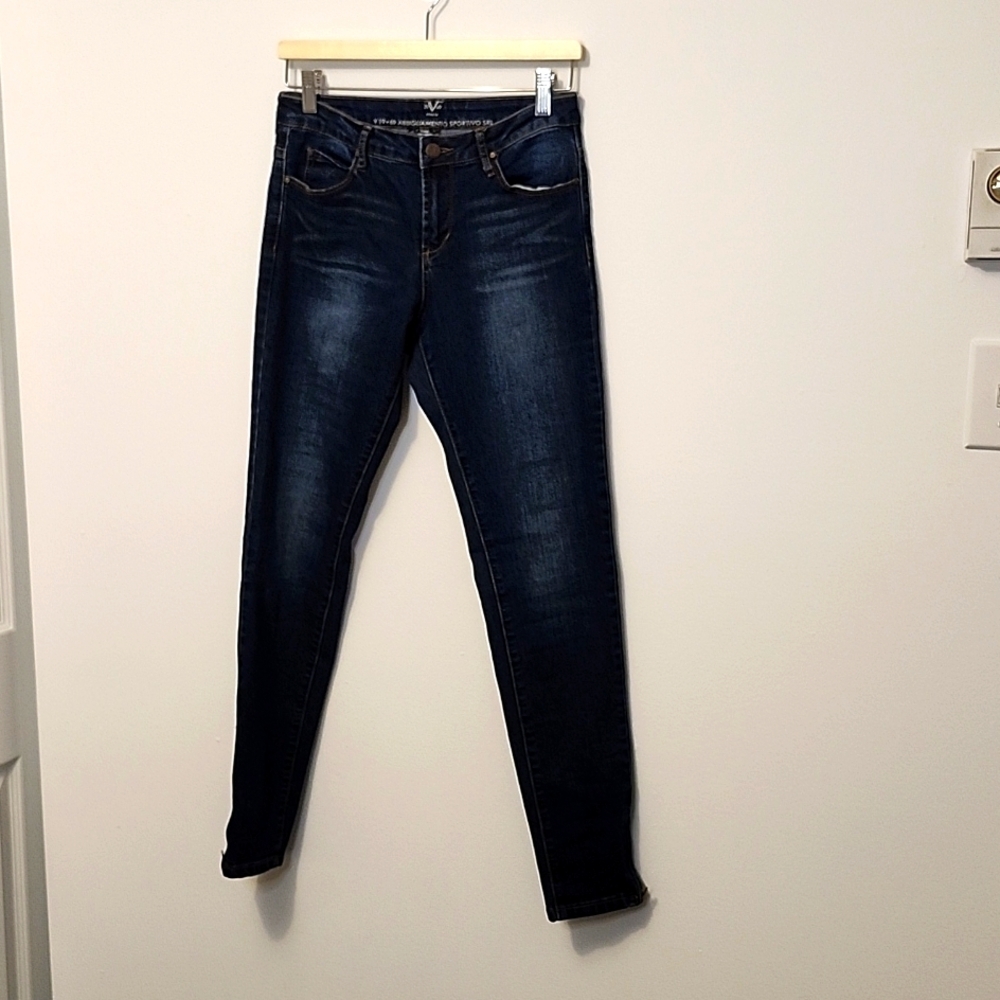 V19.69 Italia Abbigliamento Sportivo SRL size 26/2 dark wash ankle zip skinny